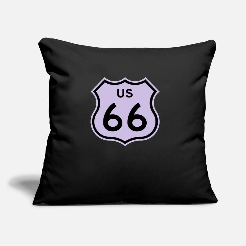 Route 66 Coussin et housse de 45 x 45 cm
