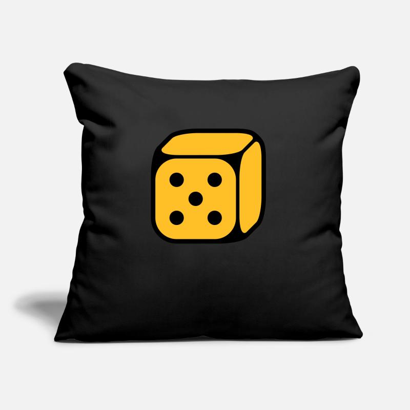 Dé Avec Numéro 5 (Cinq / 2C) Coussin et housse de 45 x 45 cm
