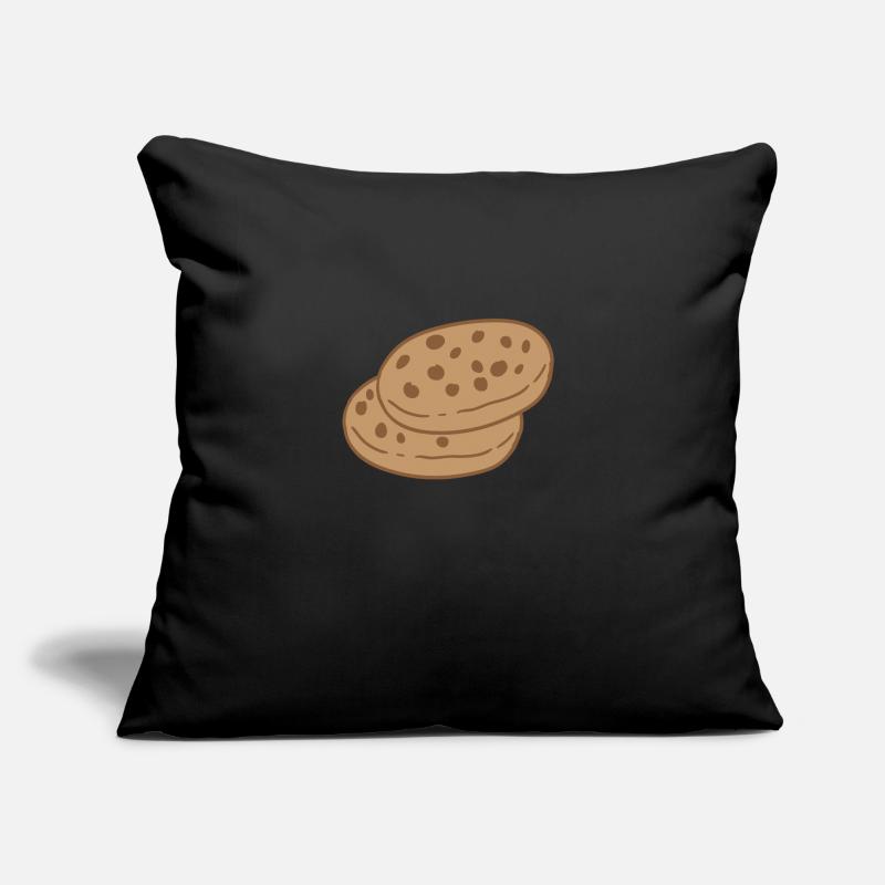 mignons biscuits bruns Coussin et housse de 45 x 45 cm