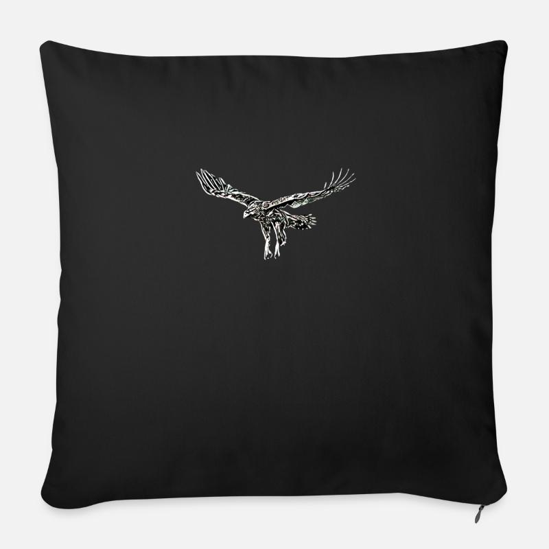 Adler - Sofakissen mit Füllung 45 x 45 cm - Schwarz