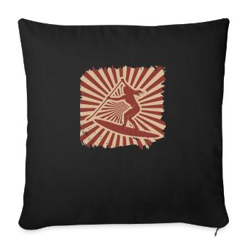 Stand up paddling - Sofa pillow with filling 45cm x 45cm - black - Front