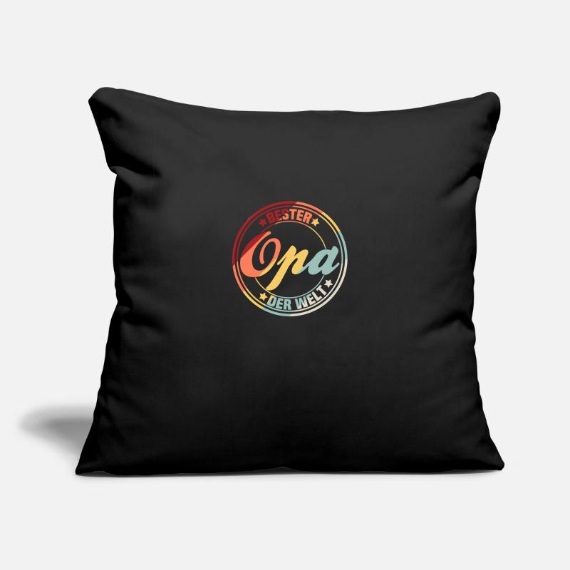 Bester Opa der Welt Geschenkidee Sofakissen mit Füllung 45 x 45 cm