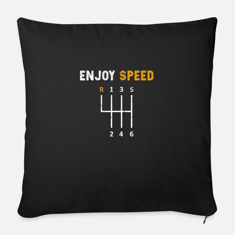 Autofahrer Spruch - Sofakissen mit Füllung 45 x 45 cm - Schwarz