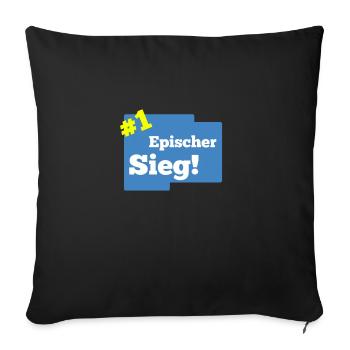 Siegen - Sofakissen mit Füllung 45 x 45 cm - Schwarz - Vorne