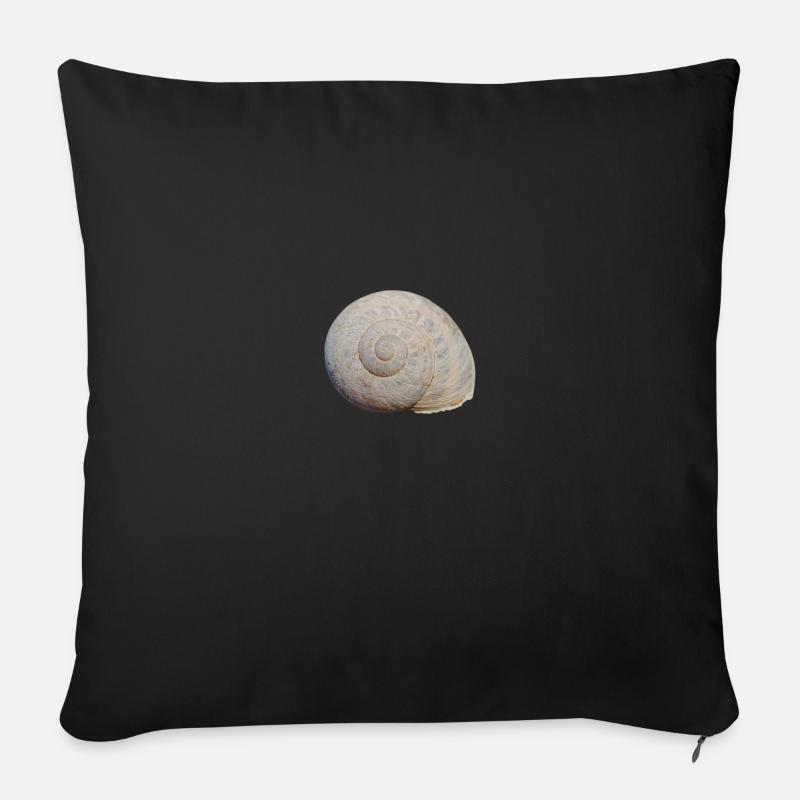 Schnecke - Sofakissen mit Füllung 45 x 45 cm - Schwarz