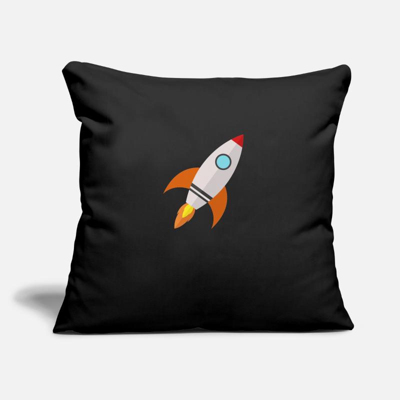 fusée Coussin et housse de 45 x 45 cm