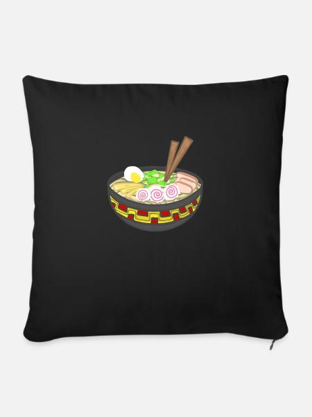 köstliche Ramen - Sofakissen mit Füllung 45 x 45 cm - Schwarz