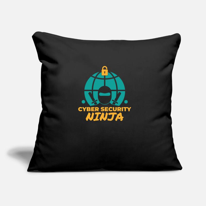Cybersécurité ninja Programme informatique Coussin et housse de 45 x 45 cm
