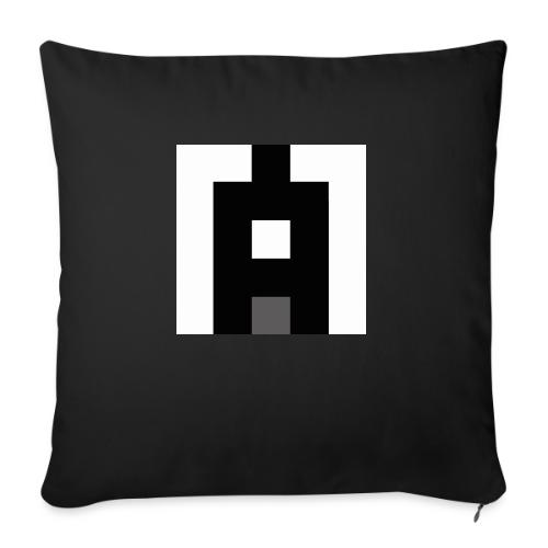 simbolo M bianco e nero - Cuscino da divano 45 x 45 cm con riempimento