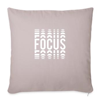 Focus - Sofa pillow with filling 45cm x 45cm - light taupe - Front