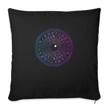 L’œil de l’univers - Coussin et housse de 45 x 45 cm - noir - Devant