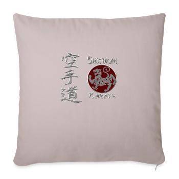 Shotokan Karate TigerLogo Calligraphy Martial Arts - Sofakissen mit Füllung 45 x 45 cm - helles Taupe - Vorne