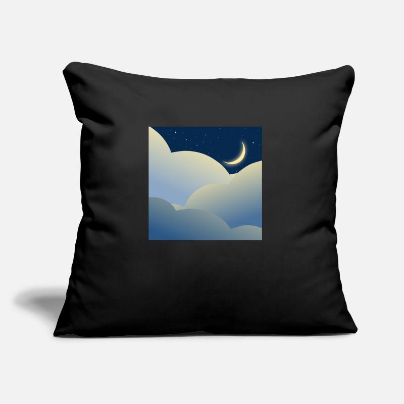 Night sky with moon Sofa pillow with filling 45cm x 45cm