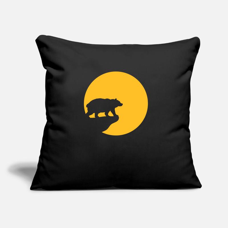 Falaise de la lune de l’ours Coussin et housse de 45 x 45 cm