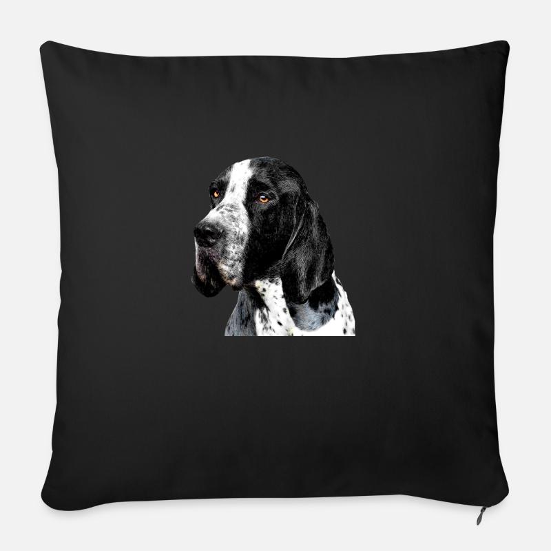 Braque d Auvergne - Coussin et housse de 45 x 45 cm - noir