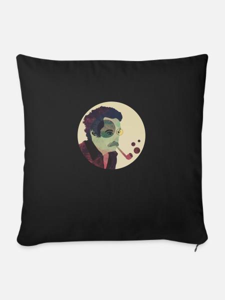 Brassens | - Sofakissen mit Füllung 45 x 45 cm - Schwarz