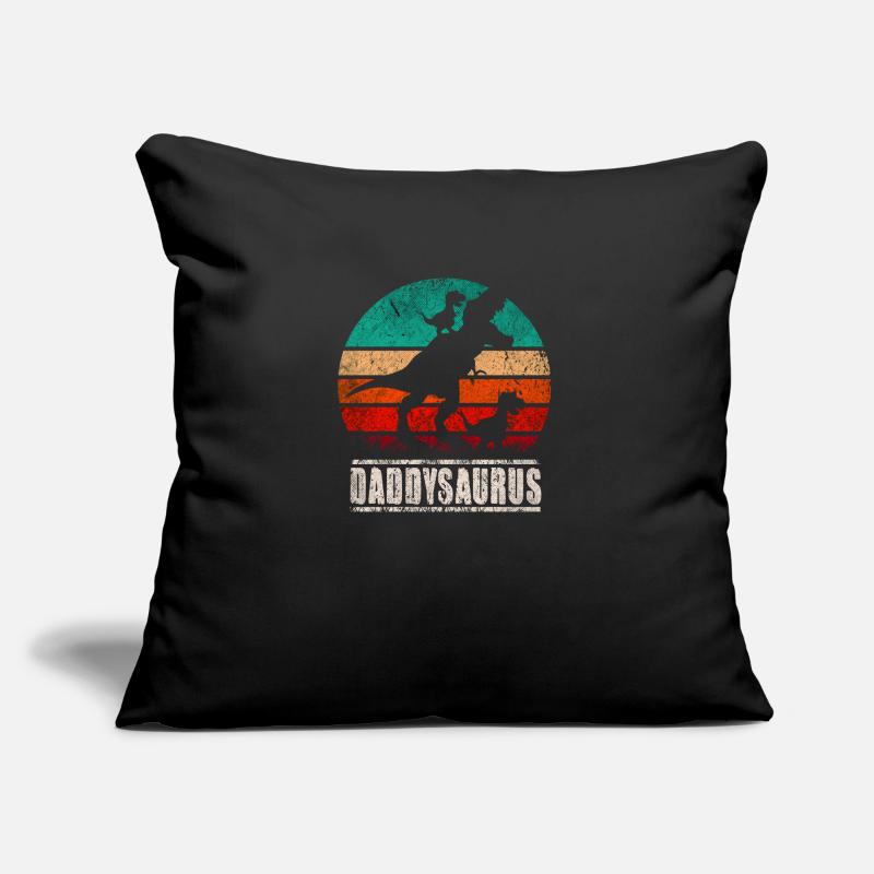 Daddysaurus Coussin et housse de 45 x 45 cm