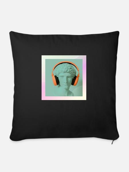 Der Klang - Sofakissen mit Füllung 45 x 45 cm - Schwarz