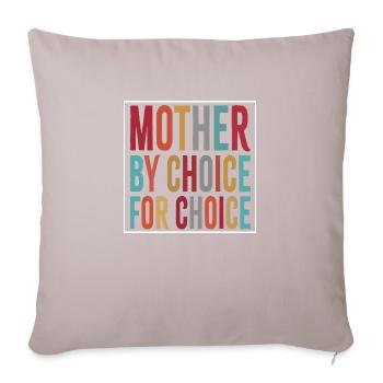 Mother By Choice For Choice - Sofa pillow with filling 45cm x 45cm - light taupe - Front