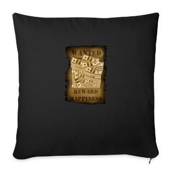 Govos voulait dollar - Coussin et housse de 45 x 45 cm - noir - Devant