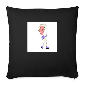 SipTrip - Sofa pillow with filling 45cm x 45cm - black - Front