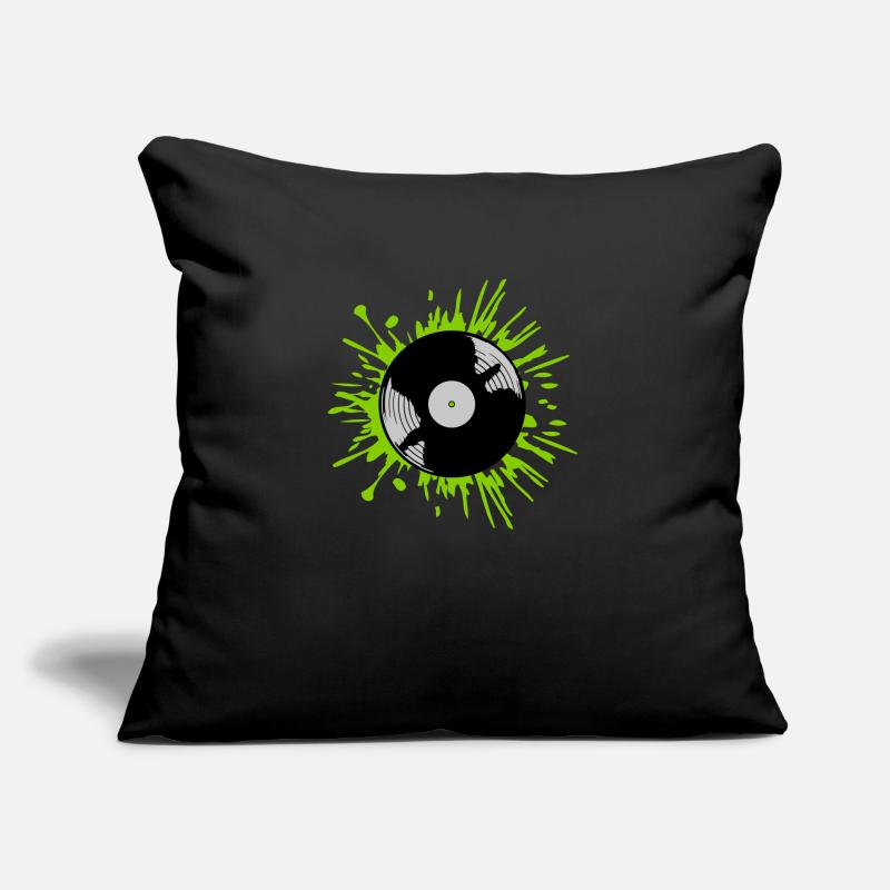 Gouttes de disque vinyle Color blobs Coussin et housse de 45 x 45 cm