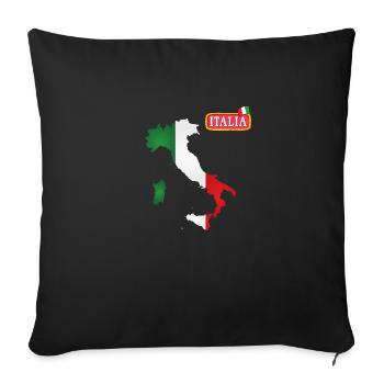 Italia - Sofakissen mit Füllung 45 x 45 cm - Schwarz - Vorne