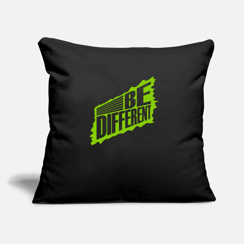 Soyez différent Logo Design Coussin et housse de 45 x 45 cm