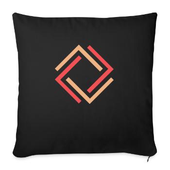 L Clothing Brand - Sofa pillow with filling 45cm x 45cm - black - Front