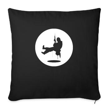 climbing - Sofakissen mit Füllung 45 x 45 cm - Schwarz - Vorne