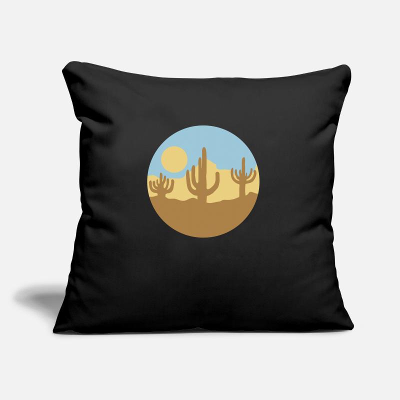 Sonne Wüste Landschaft Silhouette Sofakissen mit Füllung 45 x 45 cm