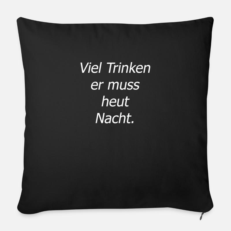 Bräutigam - Sofakissen mit Füllung 45 x 45 cm - Schwarz