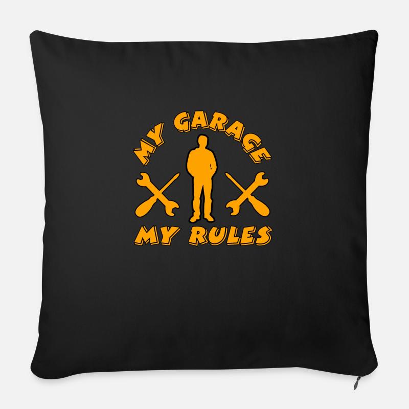 Garage - Sofakissen mit Füllung 45 x 45 cm - Schwarz