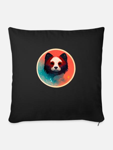 Bear - Sofa pillow with filling 45cm x 45cm - black