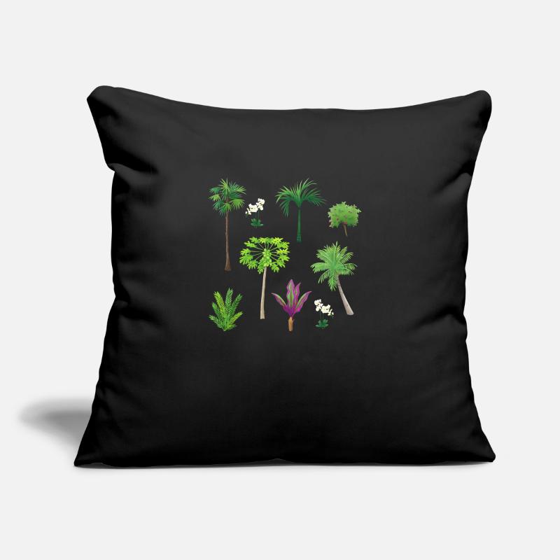 Asian Plant Patterns Sofa pillow with filling 45cm x 45cm
