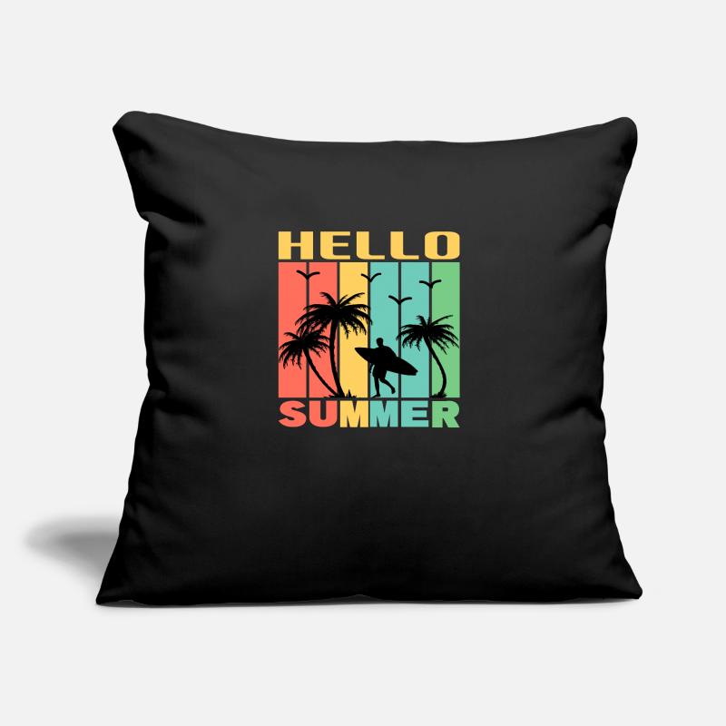 hello summer Sofa pillow with filling 45cm x 45cm
