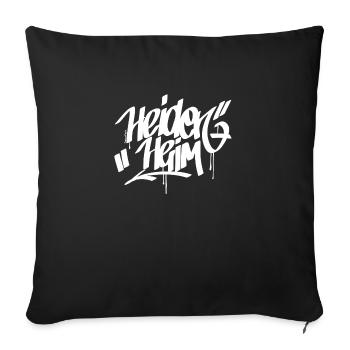 Heidenheim Graffiti Shirt - Sofakissen mit Füllung 45 x 45 cm - Schwarz - Vorne