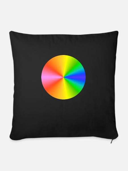 Mandala Graal 14 - Sofakissen mit Füllung 45 x 45 cm - Schwarz