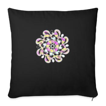 Tak70s1 - Sofakissen mit Füllung 45 x 45 cm - Schwarz - Vorne