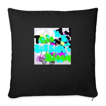 edgar superoil Louis - Sofakissen mit Füllung 45 x 45 cm - Schwarz - Vorne