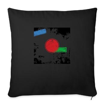 ART MODERNE Design - Coussin et housse de 45 x 45 cm - noir - Devant