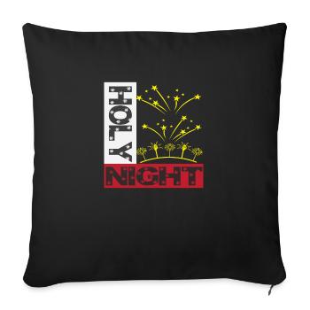 Holy Night - Sofa pillow with filling 45cm x 45cm - black - Front