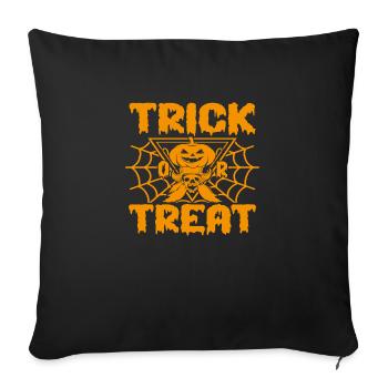 Trick or Treat - Sofakissen mit Füllung 45 x 45 cm - Schwarz - Vorne
