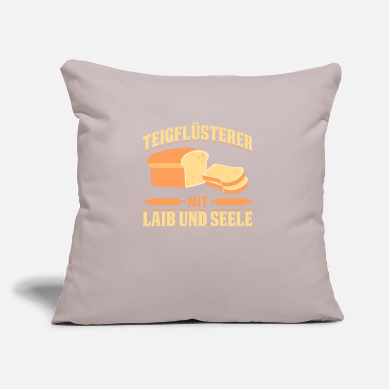 Teigflüsterer Mit Laib Und Seele Bäcker Sofakissen mit Füllung 45 x 45 cm