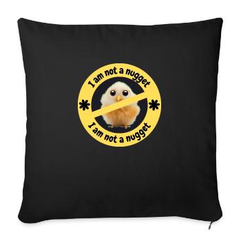 Je ne suis pas une pépite - Coussin et housse de 45 x 45 cm - noir - Devant