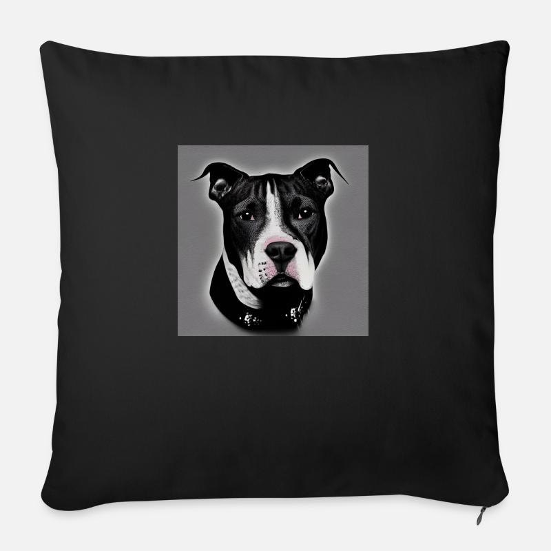 Hund bester Freund - Sofakissen mit Füllung 45 x 45 cm - Schwarz
