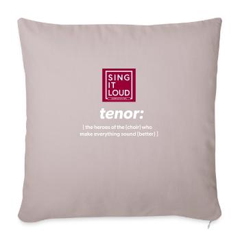 Tenor Noun - Sofa pillow with filling 45cm x 45cm - light taupe - Front