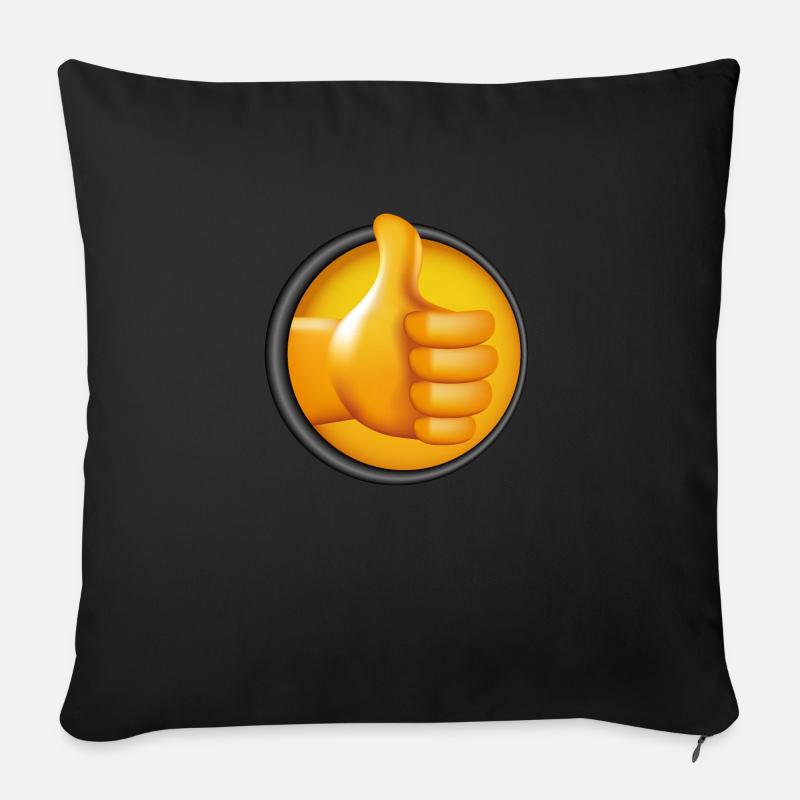 Thumb up - Sofakissen mit Füllung 45 x 45 cm - Schwarz