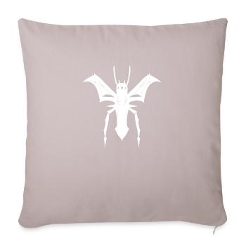 Fliegende Spinne - Sofakissen mit Füllung 45 x 45 cm - helles Taupe - Vorne