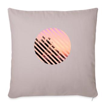 T-shirt holiday beach palm trees holiday summer sun - Sofa pillow with filling 45cm x 45cm - light taupe - Front